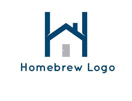 letter h house logo