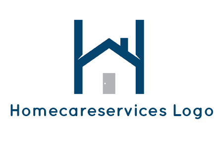 letter h house logo