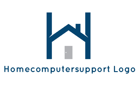 letter h house logo