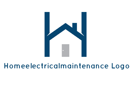 letter h house logo
