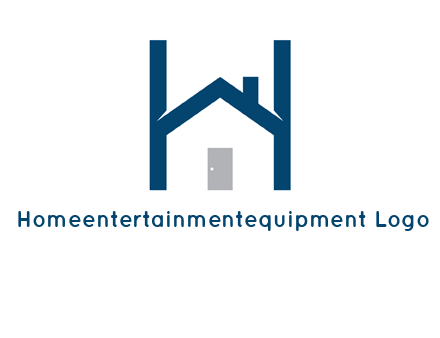 letter h house logo