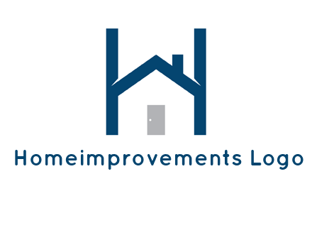 letter h house logo