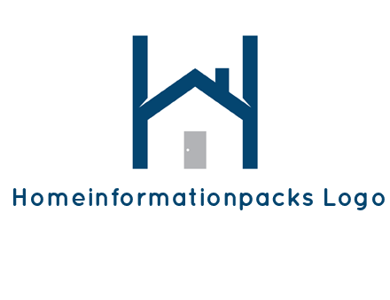 letter h house logo