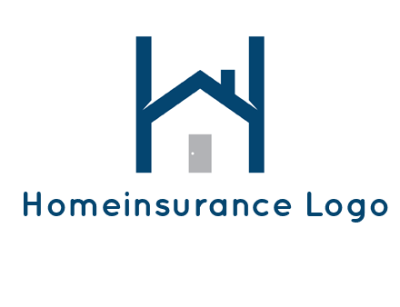 letter h house logo