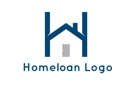 letter h house logo