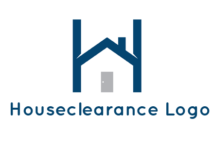 letter h house logo