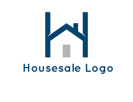 letter h house logo