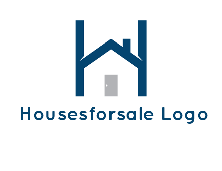 letter h house logo