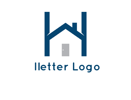 letter h house logo