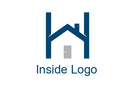 letter h house logo