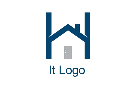 letter h house logo
