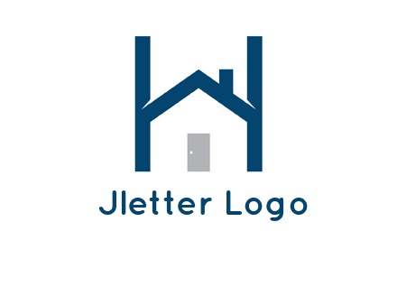 letter h house logo