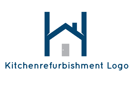 letter h house logo