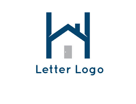 letter h house logo