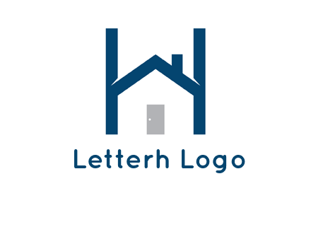 letter h house logo