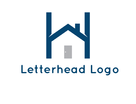 letter h house logo