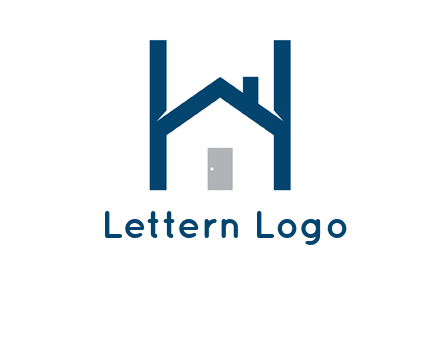 letter h house logo