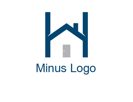 letter h house logo