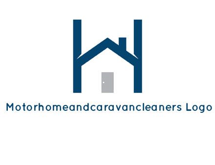 letter h house logo