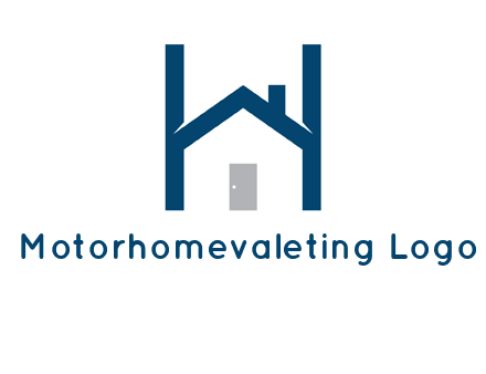 letter h house logo
