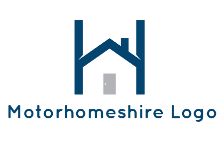 letter h house logo