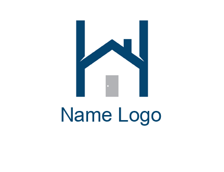 letter h house logo