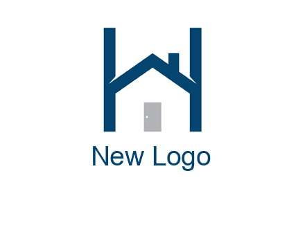 letter h house logo