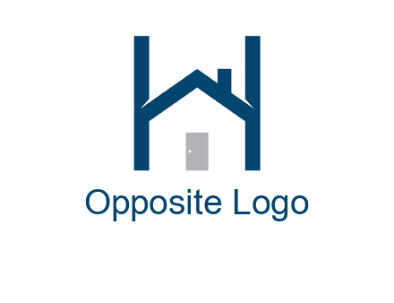 letter h house logo