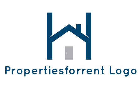 letter h house logo