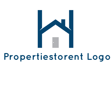 letter h house logo