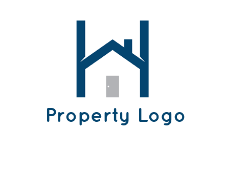 letter h house logo