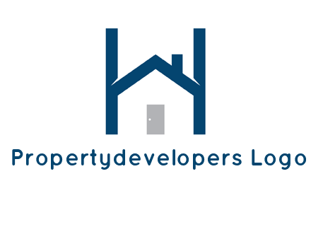 letter h house logo