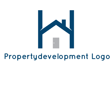letter h house logo