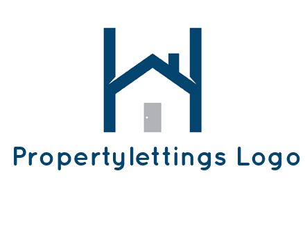 letter h house logo
