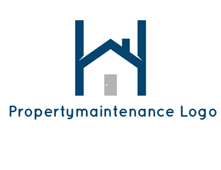 letter h house logo