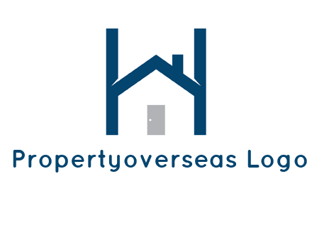 letter h house logo