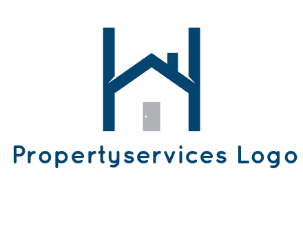 letter h house logo