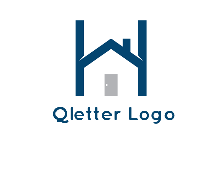 letter h house logo