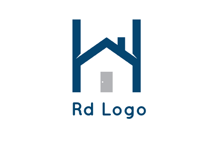 letter h house logo