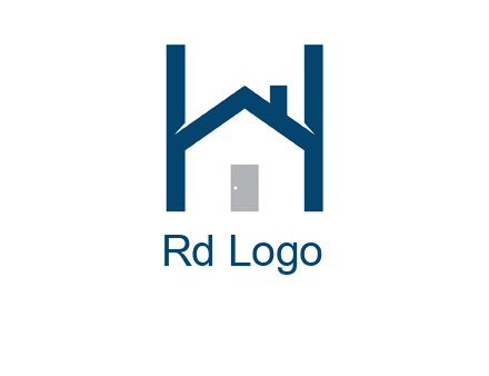 letter h house logo