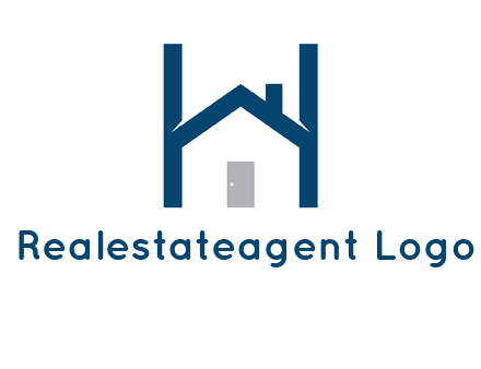letter h house logo