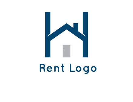letter h house logo