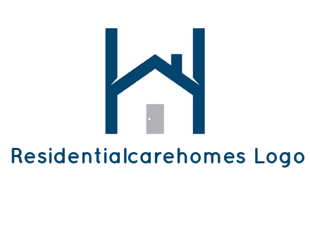 letter h house logo