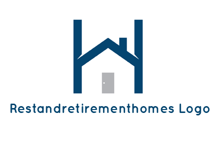 letter h house logo