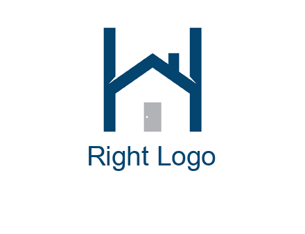 letter h house logo
