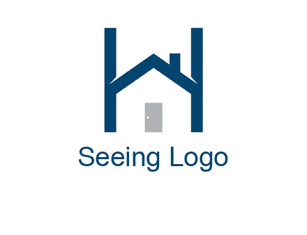 letter h house logo