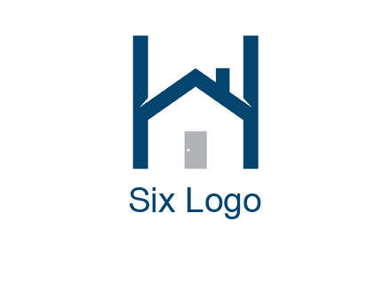 letter h house logo