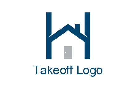 letter h house logo