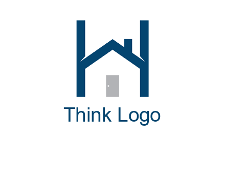 letter h house logo