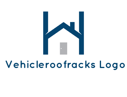 letter h house logo